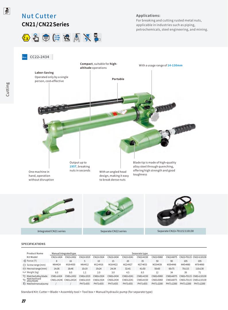 ROSIT Pneumatic Nut Cutter