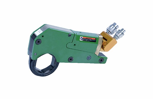 Hollow hydraulic wrench